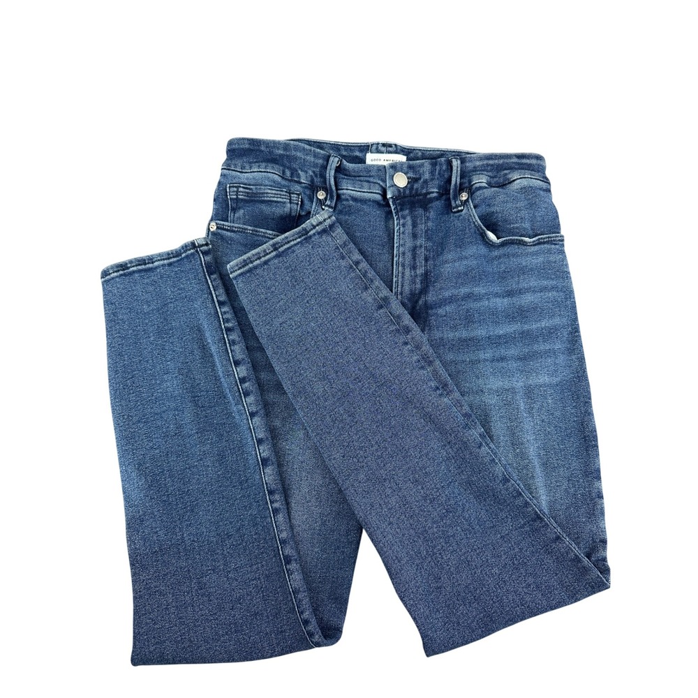 Good American Good Legs High Rise Skinny Jeans Blue Size 12/31 GWC941T1